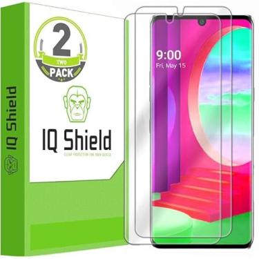 Imagem de Protetor de tela IQ Shield compatível com LG Velvet 5G UW (pacote com 2) filme transparente antibolhas