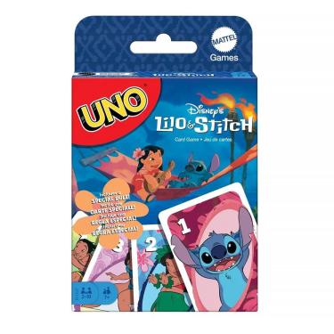 Imagem de Jogo de Cartas UNO Disney Lilo Stitch 112 Cartas JCC10 - Mattel