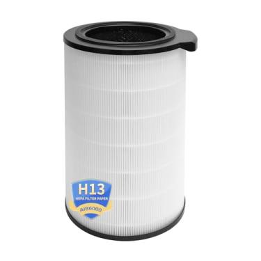 Imagem de Filtro de substituição 6000 compatível com purificador de ar Bosch 6000, HEPA verdadeiro 4 em 1 H13 e filtro de carvão ativado