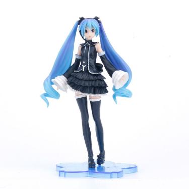 Imagem de Coleção de brinquedos de figuras de anime Hatsune Miku Blue Hair 8,5 cm