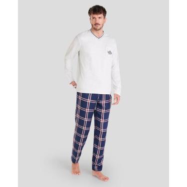 Imagem de Pijama Xadrez - Lohe, Azul marinho, M