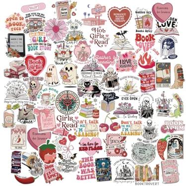 Imagem de Conjunto de 200 peças de adesivos holográficos para amantes de livros, adesivos de vinil iridescentes com tema de leitura, adesivos à prova d'água para Kindle, laptop, e-reader, garrafa de água