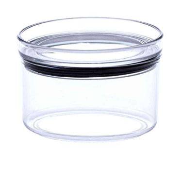 Imagem de 5 Potes Herméticos Redondo Empilháveis 480ml para armazenamento de alimentos