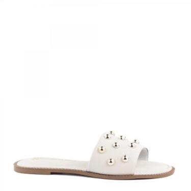 Imagem de Rasteirinha Slide Tachas Casual Giovanna Dias Feminina-Feminino