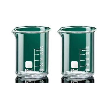 Imagem de Conjunto De 2 Copos Medidores De Vidro Borossilicato De Alta Qualidade