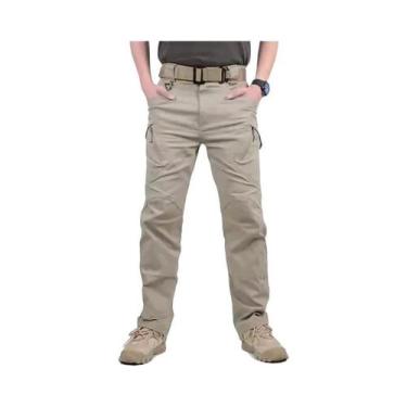 Imagem de Calças Cargo Táticas Impermeáveis Masculinas Com Múltiplos Bolsos Para
