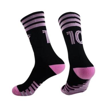 Imagem de Meias De Futebol Profissionais Masculinas Antiderrapantes Até O Joelho