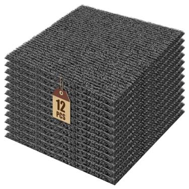 Imagem de 12 peças de almofada de ninho de galinha dobrável reutilizável para galinheiro caixa de ninho de plástico lavável tapete de postura de aves 30 x 30 x 0,6 cm