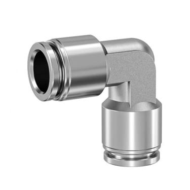 Imagem de 304 Aço Inoxidável Metal Pneumático Acoplamento Rápido Cotovelo 90 Graus Mangueira em Forma de L Tubo de Ar 4 6 8 10 12 14 16 mm BKC-PV Compressor (PV-12)