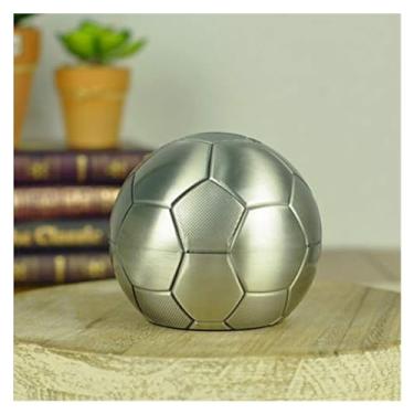 Imagem de Cofrinho cofrinho cofrinho de futebol cofrinho de metal cofrinho cofrinho cofrinho caixa de dinheiro seguro de segurança para presente de devolução cofrinho decoração de casa