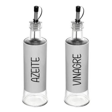 Imagem de Galheteiro Branco Versatile Wolff (2 Peças - 300 ml) Azeite e Vinagre,