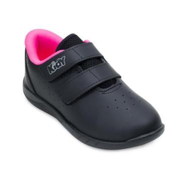Imagem de Tênis Kidy College Infantil KD22-08800, Preto, Pink, 25