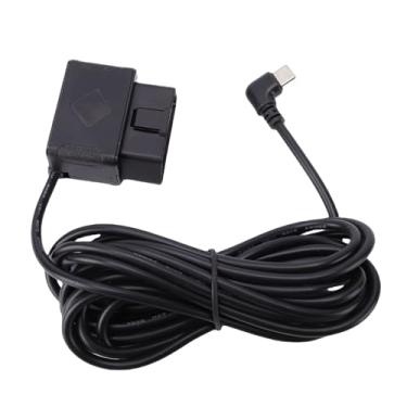 Imagem de ASHATA Kit de Fio Rígido Dash Cam, Cabo de Alimentação OBD Kit de Fio Rígido USB Tipo C de 11,5 Pés, Display Digital de Baixa Tensão Protegendo Modo de Estacionamento 24h ACC para GPS