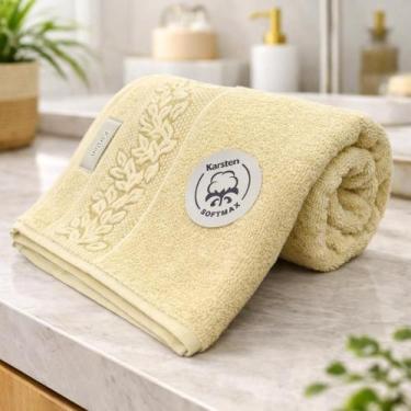 Imagem de Toalha Banho Karsten Provence Algodão Barra Jacquard Grossa, DUNA 1025