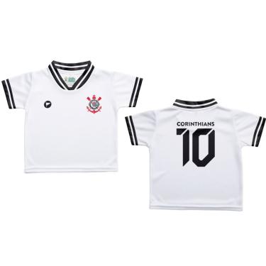 Imagem de Camiseta Bebê Corinthians Branca Oficial - Torcida Baby
