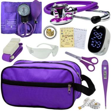 Imagem de Kit Enfermagem Aparelho Pressão Esteto Frete Grátis Promocao - Love Sa
