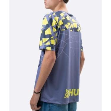 Imagem de Camiseta Masculina HUPI Bike Naja Grafite/Amarelo-Masculino