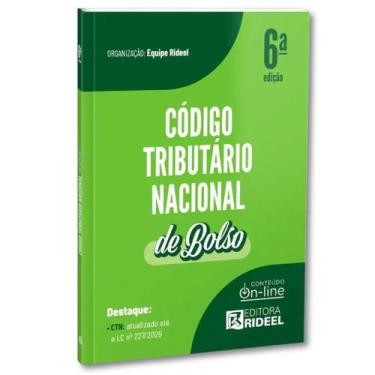 Imagem de Código Tributário Nacional - 4ª Edição (2024) - EDITORA RIDEEL, BOLSO