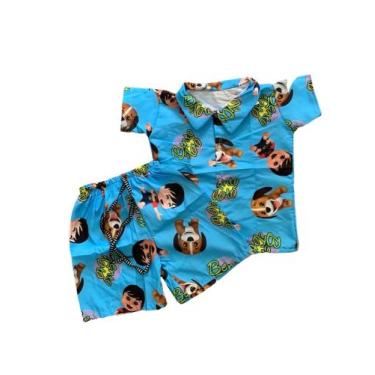 Imagem de Conjunto Infantil Menino Mauricinho Tematico Bento e Toto - Top Baby B