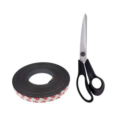 Imagem de Ima Fita Adesiiva 9mm X 2mm Com 5 Metros + Tesoura Preta - RussoArt