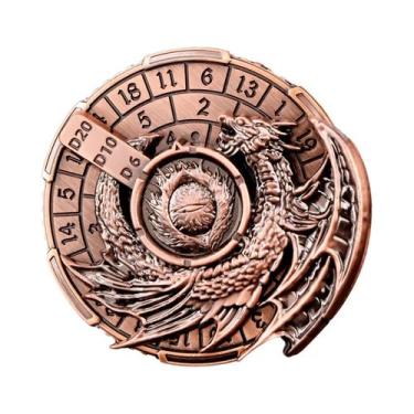 Imagem de Dado Giratório De Metal 7 Em 1 Para Dungeons And Dragons DND Spinner D