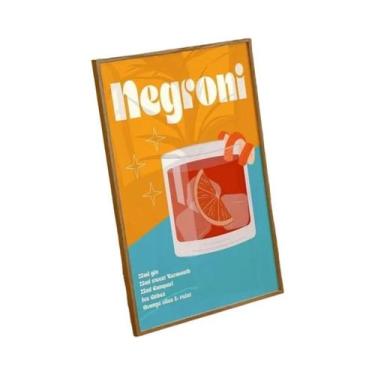 Imagem de Pintura Em Tela De Desenho Animado De Suco De Frutas, Sangria, Negroni