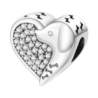 Imagem de Pingentes De Osso De Patinha De Bulldog Francês Em Prata 925 Para Joia