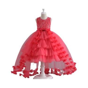 Imagem de Vestido Formal Sem Mangas Para Meninas De 3 a 12 Anos, Vestido De Prin