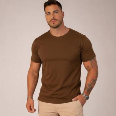 Imagem de Camiseta Básica Masculina Premium Algodão Manga Curta Camisa - Volgue,