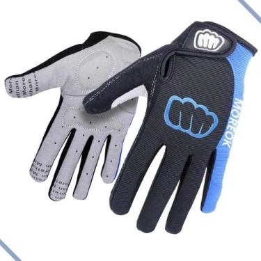 Imagem de Luva De Ciclismo  Dedo Longo, Touch, tiras autocolantes E  Gel - MOREO