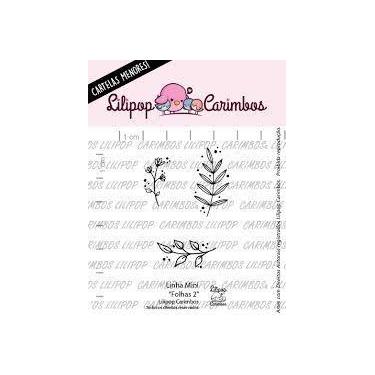 Imagem de Cartela de Carimbos Mini Borda Folhas 2 - Lilipop - Lilipop Carimbos