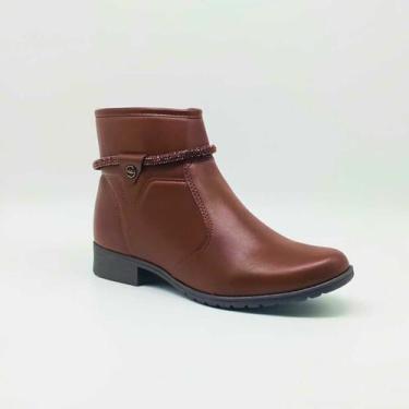 Imagem de Bota Feminino Dakota Bota Montaria Cano Curto Brilho Elegante Estilo D
