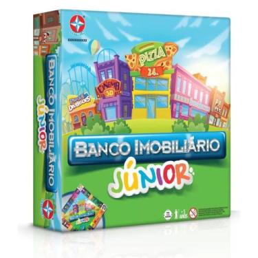 Imagem de Jogo De Tabuleiro Banco Imobiliário Júnior Estrela P/ Crianças +5 Anos