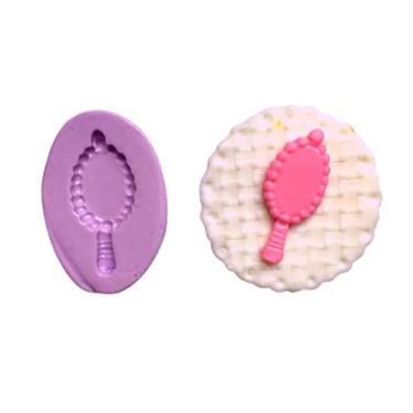 Imagem de Confeitaria dos moldes, F784 MOLDE DE SILICONE ESPELHO PRINCESA CONFEITARIA ARTESANATO