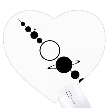 Imagem de Mouse pad Serial Planetary Satellite Juxtaposition Heart Tapete de borracha para escritório