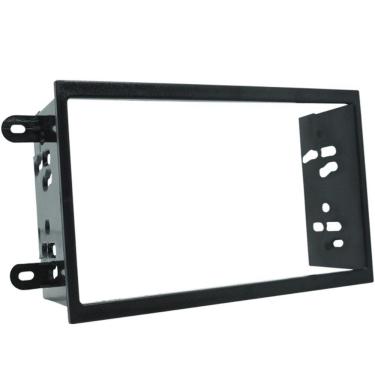 Imagem de Moldura Painel 2 Din Som Dvd Gm Chevrolet Onix 2013 à 2018 Preta