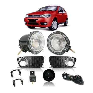 Imagem de Kit Farol de Milha Neblina Fiat Palio e Siena - Fire Celebration  2004 / 2005 / 2006 / 2007 / 2008 / 2009 / 2010 / 2011 - Interruptor Alternativo
