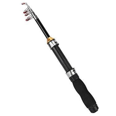 Imagem de vara de mar pequena port¨¢til vara curta de pesca no gelo Mini ferramentas de pesca de mar para pesca de truta de salm?o baixo(1M),Mini vara de pesca, Varas de pesca do mar Vara telesc¡§?pica Dur¡§
