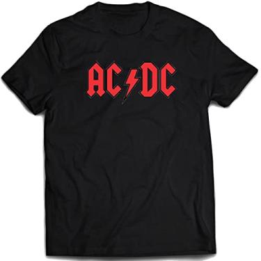 Imagem de Camiseta Ac/Dc Camisa Banda musica rock n roll Cor:Preto;Tamanho:12