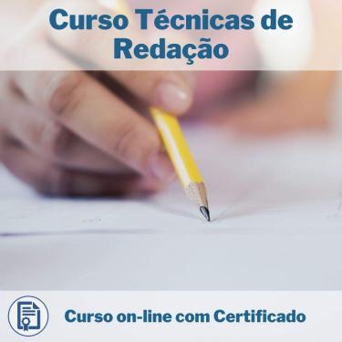 Imagem de Curso Online em videoaula de Técnicas de Redação com Certificado + 2 brindes