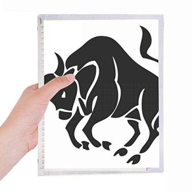 Imagem de Caderno Constellation Taurus Signo do Zodíaco Folhas Soltas Diário Recarregável Papelaria