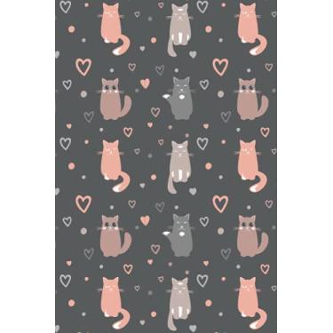 Imagem de Cat Notebook: Pussycat & Love Heart Notes Journal | Animal Inspired | Perfect for Home Office Business School and Writing Use