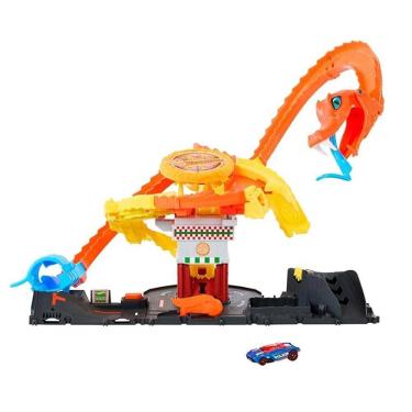 Imagem de Hot Wheels City Pista Ataque De Cobra Vs Pizzaria - Mattel