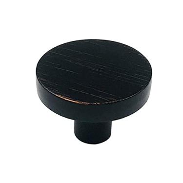 Imagem de Puxadores redondos da cômoda de latão Puxadores da gaveta Puxadores Puxadores da porta do armário Puxador de ferragens para cozinha rústica antiga, C, h