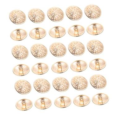 Imagem de 50 Unidades botão de paletó botão de flor de metal botões de liga para costura ornamento decoração vintage botões ocos de metal botões de costura de casaco Quilting decorar uma