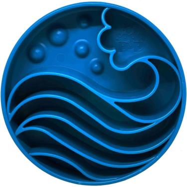 Imagem de Comedouro Lento Wave eBowl SodaPup Tigela de Enriquecimento Para Cachorro - Azul