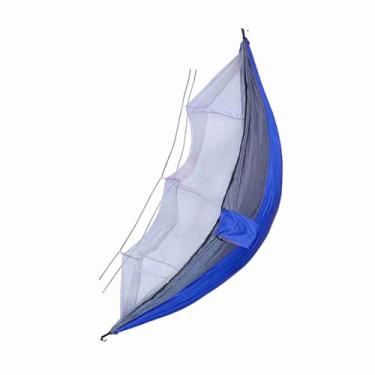 Imagem de Rede, Rede Portátil Rede de Acampamento Ao Ar Livre Rede Aberta Rápida Rede Hamacas para Exterior, Interior, Praia, Acampamento (ZJchao73r9c1f2et-RBL)