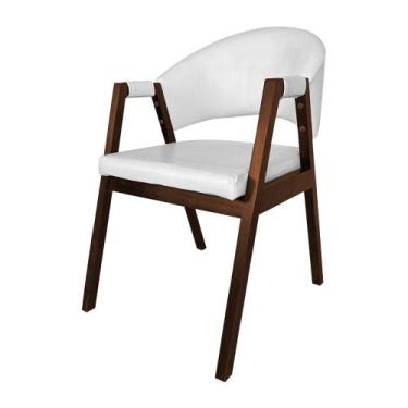 Imagem de Cadeira De Jantar Madeira Maciça Mel Premium Helen Facto Branco - IDEA