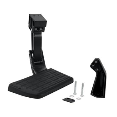 Imagem de JicSuXi Degrau lateral para para-choques traseiro de carro, degrau traseiro para porta traseira de caminhão, degrau retrátil para caçamba de caminhão para