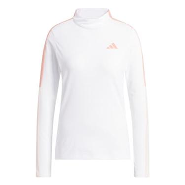 Imagem de adidas Camiseta feminina Made with Nature Mock Golf, Branco, M